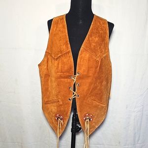Vintage suede western vest